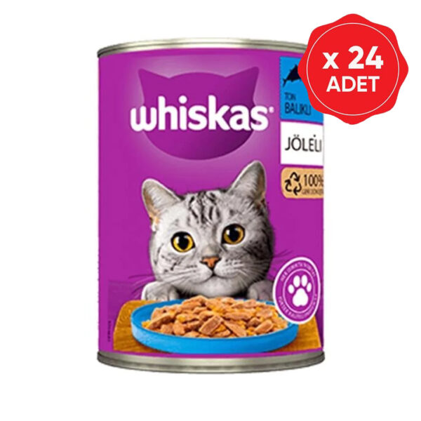 Whiskas Ton Balıklı Yetişkin Kedi Konservesi 400 Gr. 24'lü