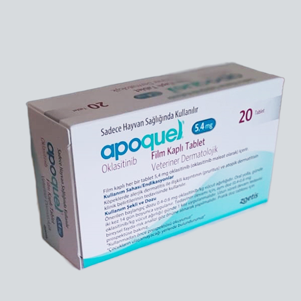 Apoquel 5.4 mg çiğneme tablet – köpek alerji ve kaşıntı tedavisi