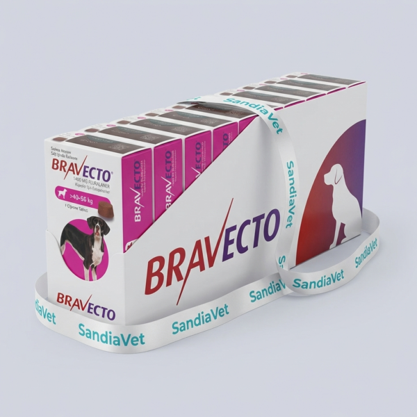 10 Kutu Bravecto 40-56 kg Köpekler için İç Dış Parazit Tablet 1400 mg ...